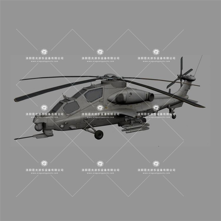 黄竹镇武装直升机3D模型